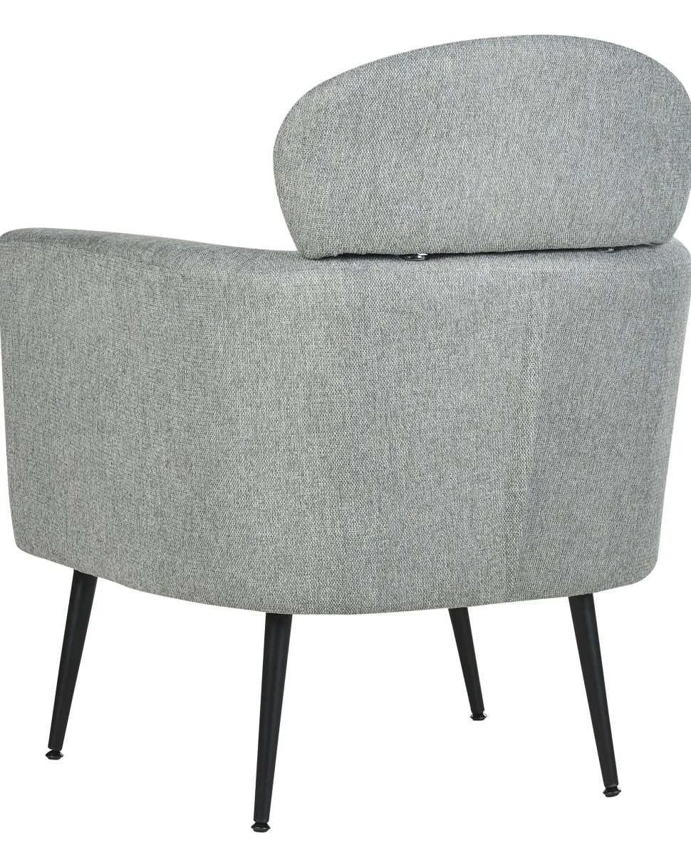 Sessel Polsterbezug Grau Soby