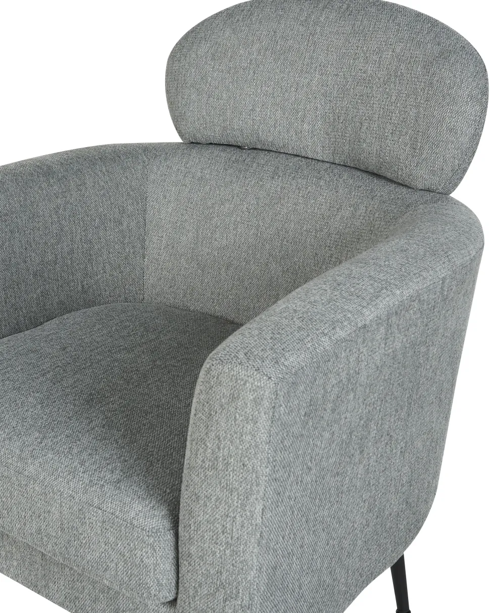 Sessel Polsterbezug Grau Soby