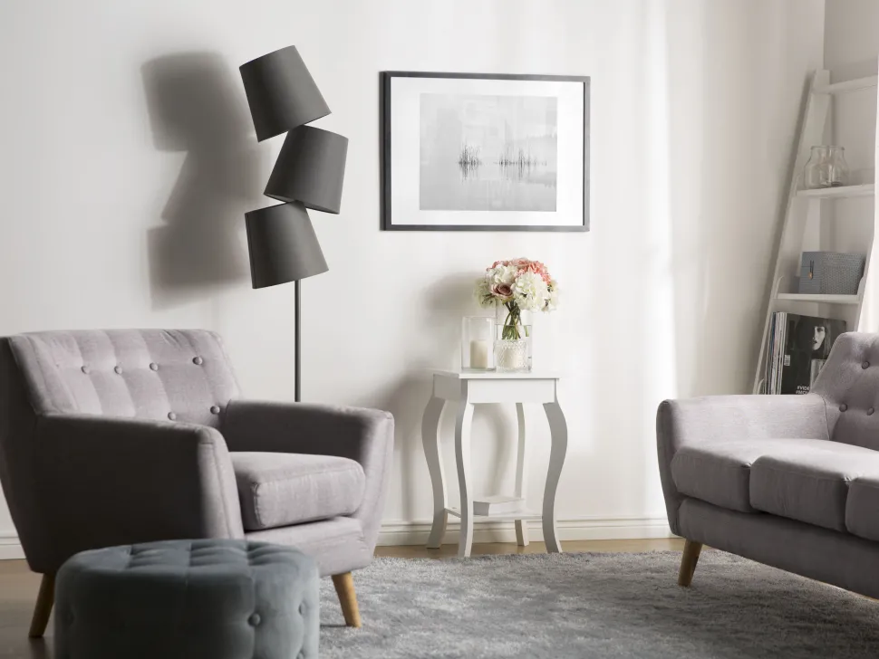 Sessel Polsterbezug Grau Motala