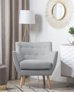 Sessel Polsterbezug Grau Drammen