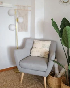 Sessel Polsterbezug Grau Drammen