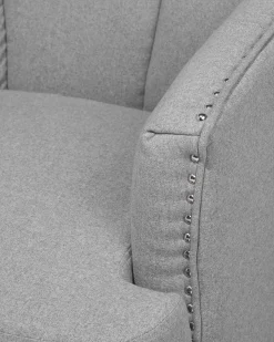 Sessel Polsterbezug Grau Elverum