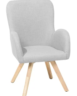 Sessel Polsterbezug Hellgrau Bjarn