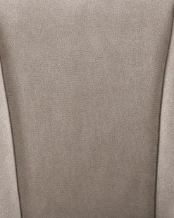 Sessel Samtstoff Beige / Gold Halbrund Alby