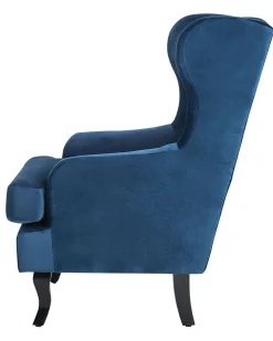 Sessel Samtstoff Dunkelblau Alta