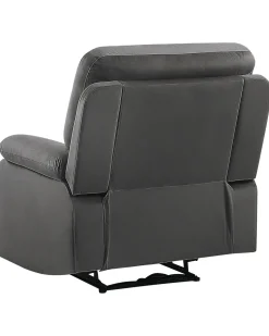 Sessel Samtstoff Dunkelgrau Led-Beleuchtung Usb-Port Elektrisch Verstellbar Bergen