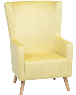 Sessel Samtstoff Gelb Oneida