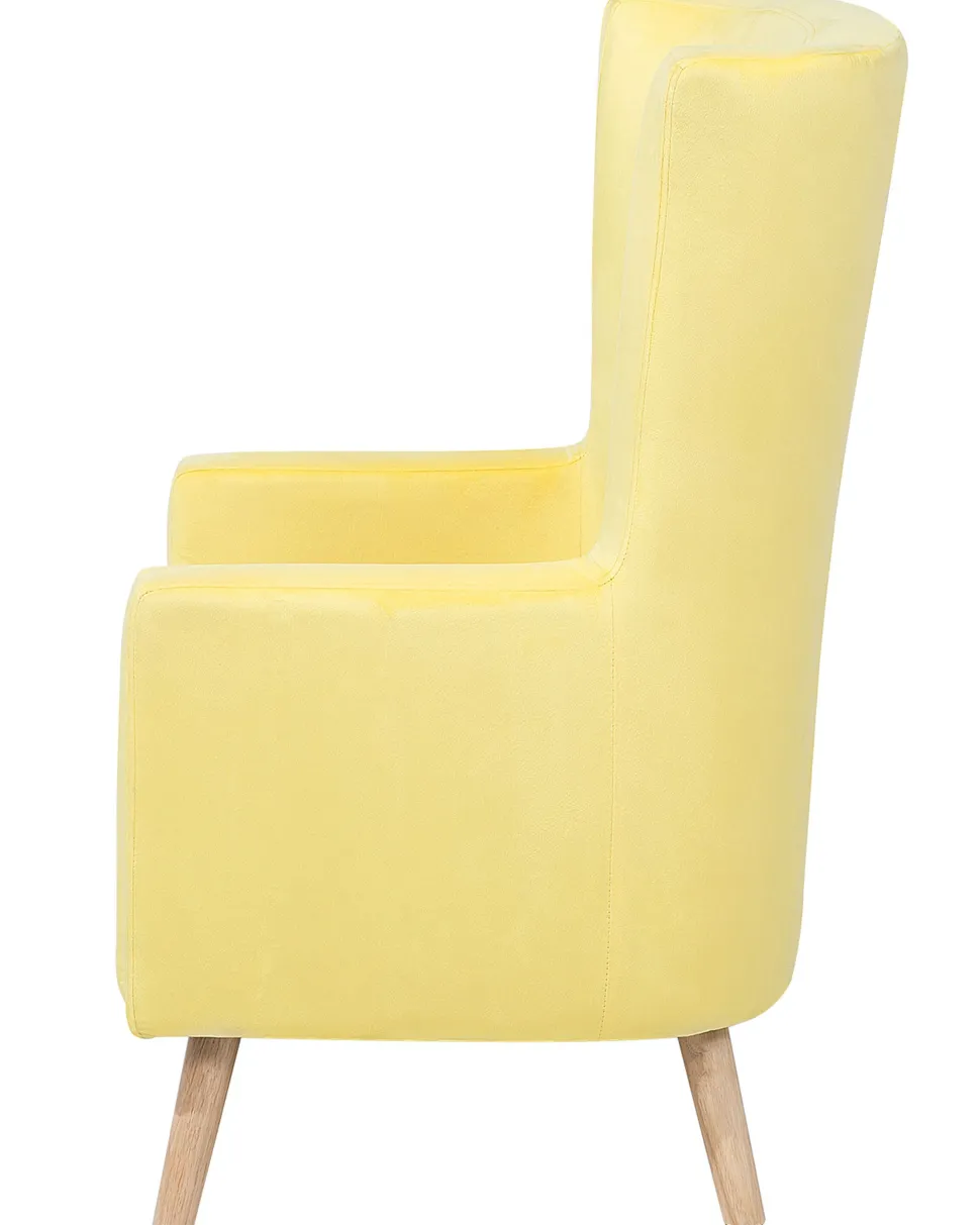 Sessel Samtstoff Gelb Oneida