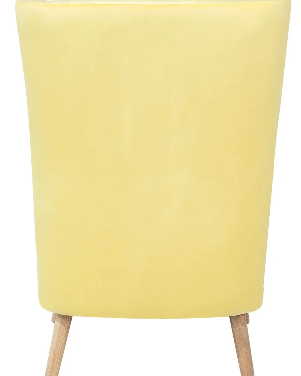 Sessel Samtstoff Gelb Oneida