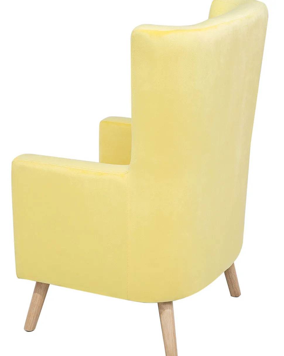 Sessel Samtstoff Gelb Oneida