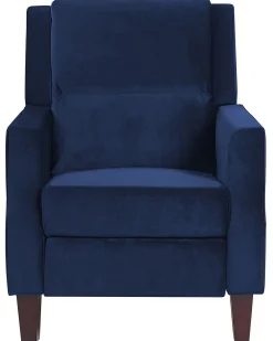 Sessel Samtstoff Marineblau Verstellbar Egersund