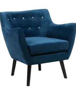 Sessel Samtstoff Marineblau Drammen