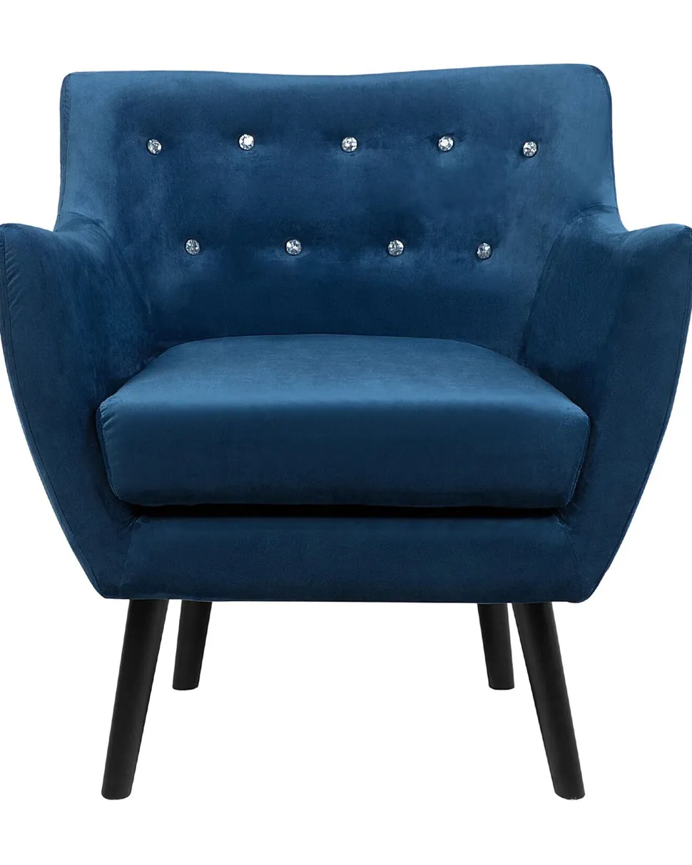 Sessel Samtstoff Marineblau Drammen