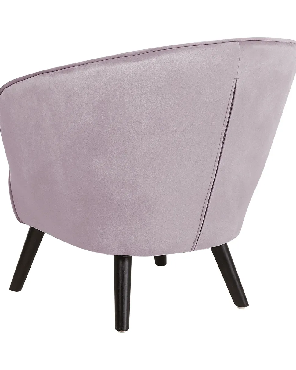 Sessel Samtstoff Rosa Dala