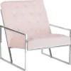 Sessel Samtstoff Rosa Harstad