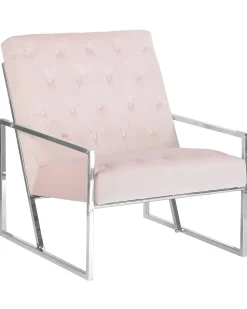 Sessel Samtstoff Rosa Harstad