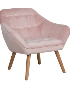 Sessel Samtstoff Rosa Karis