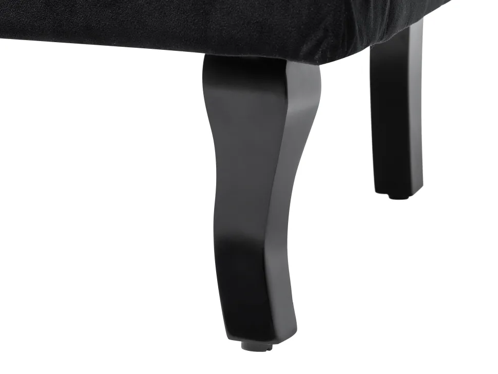 Sessel Samtstoff Schwarz Alta