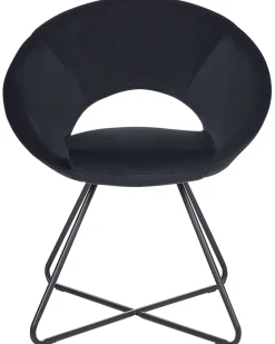 Sessel Samtstoff Schwarz Rachel
