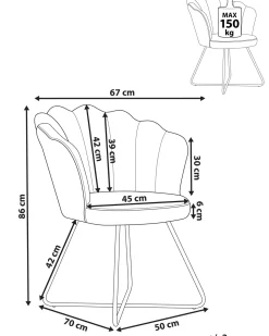 Sessel Samtstoff Smaragdgrun / Schwarz Lovelock