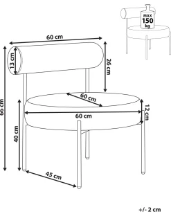 Sessel Samtstoff Turkis / Schwarz Alpha