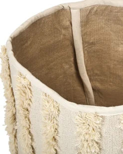 Set Aus 2 Baumwollkorbe Beige Kakki