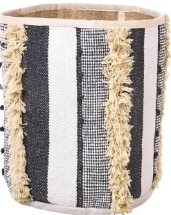 Set Aus 2 Baumwollkorbe Beige/Grau Kotkai