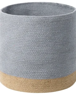 Set Aus 3 Baumwollkorbe Grau Und Beige Basima