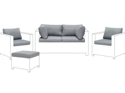 Set Kissenbezuge Fur Lounge Set Milano Grau