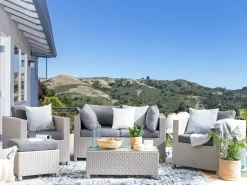 Set Kissenbezuge Fur Lounge Set Milano Grau