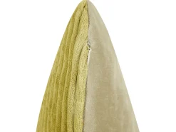 Set Of 2 Corduroy Cushions 47 X 27 Cm Green Millet