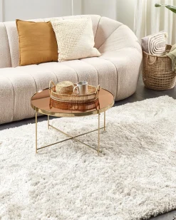 Shaggy Area Rug 160 X 230 Cm Light Beige Kapan
