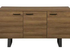 Sideboard Dunkler Holzfarbton 3 Turen Timber