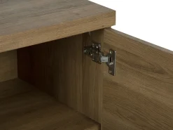 Sideboard Dunkler Holzfarbton 3 Turen Timber