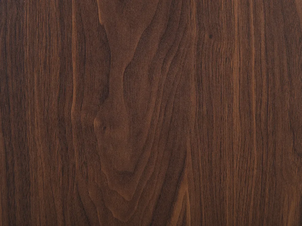 Sideboard Dunkler Holzfarbton Verschiebbare Turen Perth