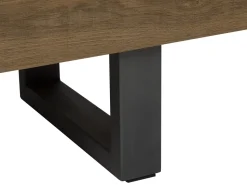 Sideboard Dunkler Holzfarbton 2 Turen Timber