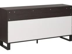 Sideboard Heller / Dunkler Holzfarbton 3 Schubladen 2 Schranke Elda