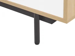 Sideboard Heller Holzfarbton / Weis 2 Schranke Schublade Itaca