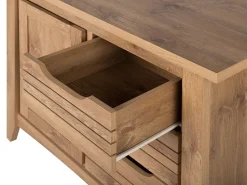 Sideboard Heller Holzfarbton 3 Schubladen Schrank Agora