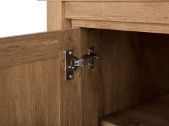 Sideboard Heller Holzfarbton 3 Schubladen Schrank Agora