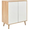 Sideboard Heller Holzfarbton/Weis 2 Turen Bristow