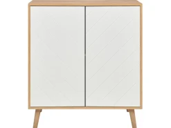 Sideboard Heller Holzfarbton/Weis 2 Turen Bristow