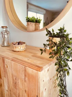 Sideboard Heller Holzfarbton 2 Turen Chandler