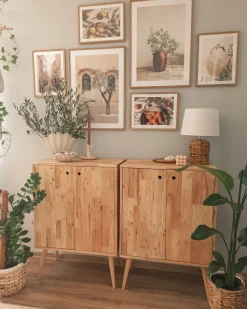 Sideboard Heller Holzfarbton 2 Turen Chandler