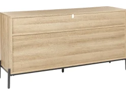 Sideboard Helles Holz Und Grau Mit 3 Turen Moines