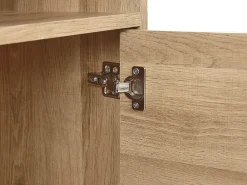 Sideboard Helles Holz Und Grau Mit 3 Turen Moines