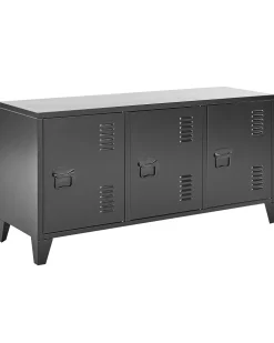 Sideboard Metall Schwarz 3 Turen Cardiff