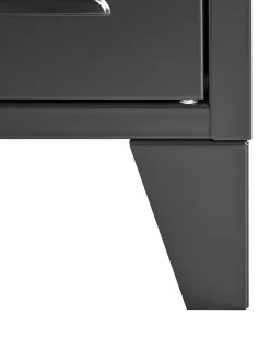 Sideboard Metall Schwarz 3 Turen Cardiff