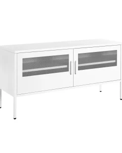 Sideboard Metall Weis 2 Turen Morley