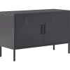 Sideboard Schwarz 2 Turen Uria